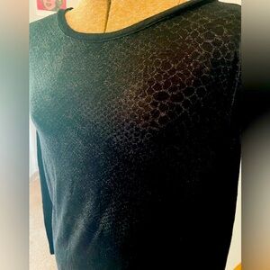 Black and Silver snake print